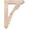 Ekena Millwork Olympic Arts and Crafts Smooth Bracket w/ Offset Brace, Douglas Fir, 7 1/2"W x 30"D x 42"H BKT0806X30X42OLY03SDF - alternate 3